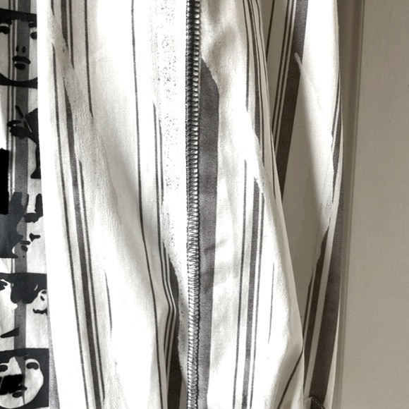 Henley’s Men’s Long Sleeve Cotton Graphic Shirt White/Gray/Black Size XL - Picture 9 of 15